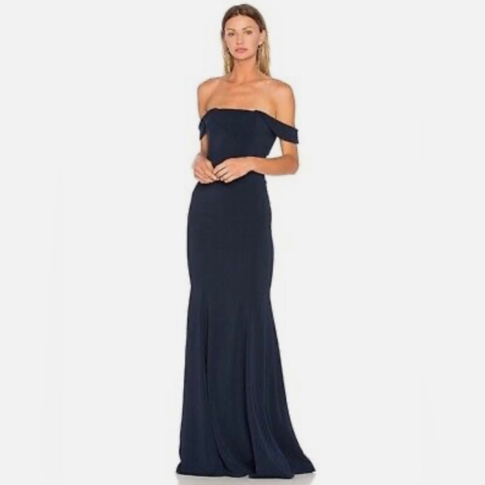 Jay Godfrey Navy Biles Gown Size 4